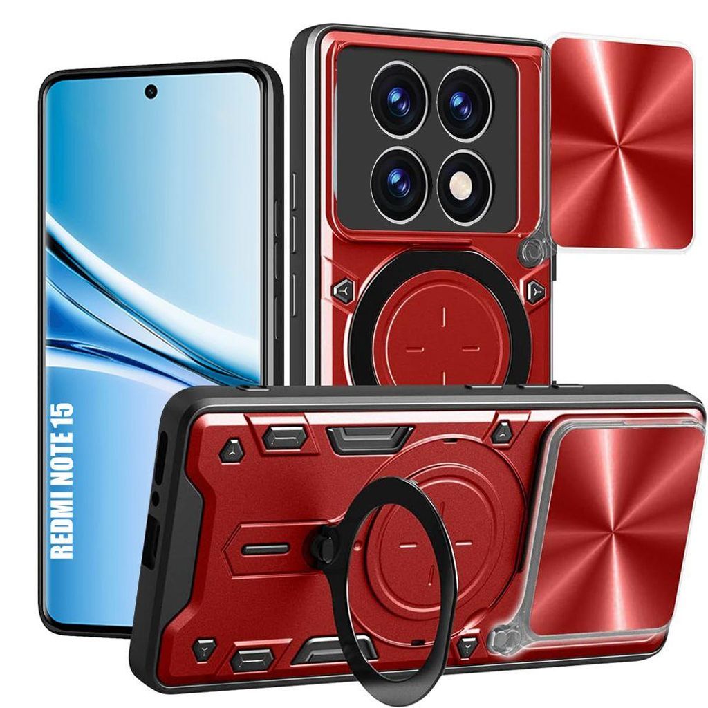 Coque pour Xiaomi Redmi Note 15 5G/4G, Antichoc avec Anneau Image du produit 