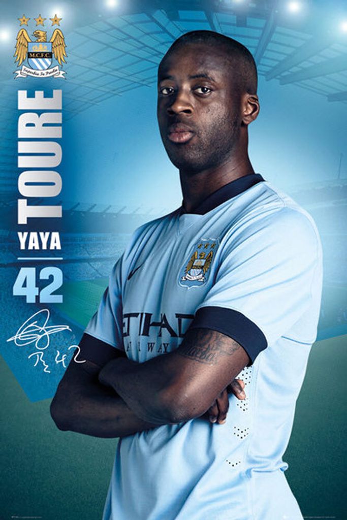 Fußball - Poster - Manchester City - Toure Stand 14/15