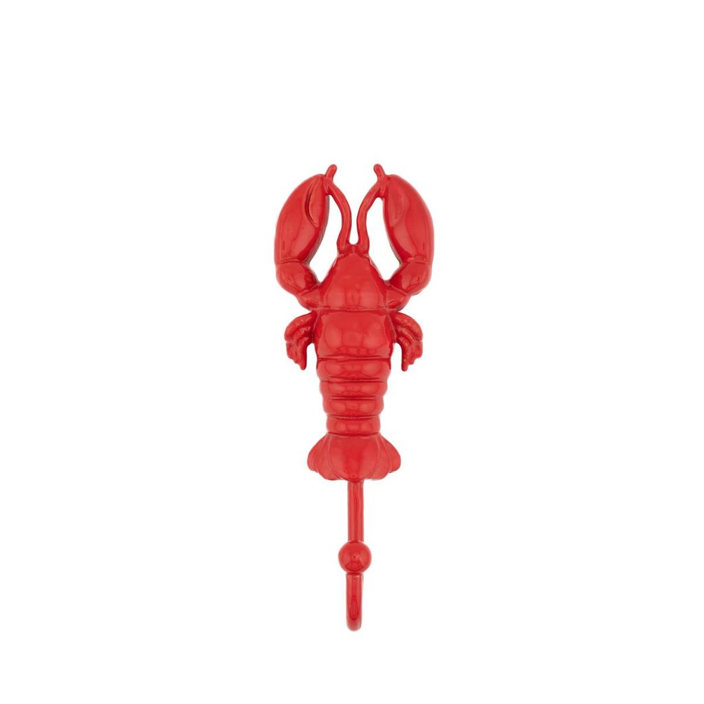 Wandhaken Lobster Sass & Belle Metall Hummer rot Produktbild 