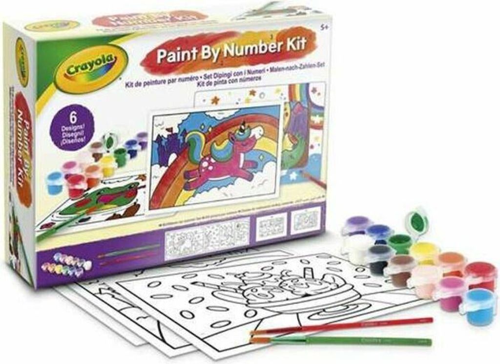 Crayola Mein Erstes Malen Nach Zahlen Set Mit Kreationen One Size