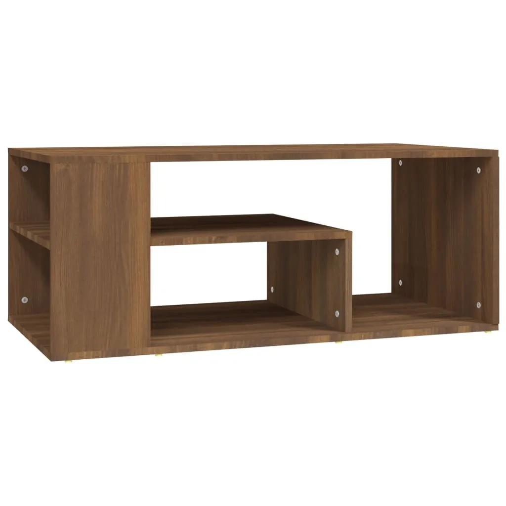 SYFAX Tavolino Salotto Rovere Marrone 100x50x40cm - Qualità Artigianale