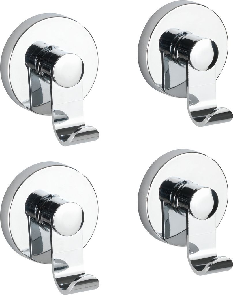 WENKO 2er Set Wand Haken Handtuch Garderoben Bad Küchen WC Produktbild 