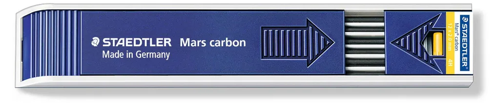 STAEDTLER Mars Carbon 2mm 4H Étui de 12 Mines pour Dessin Technique