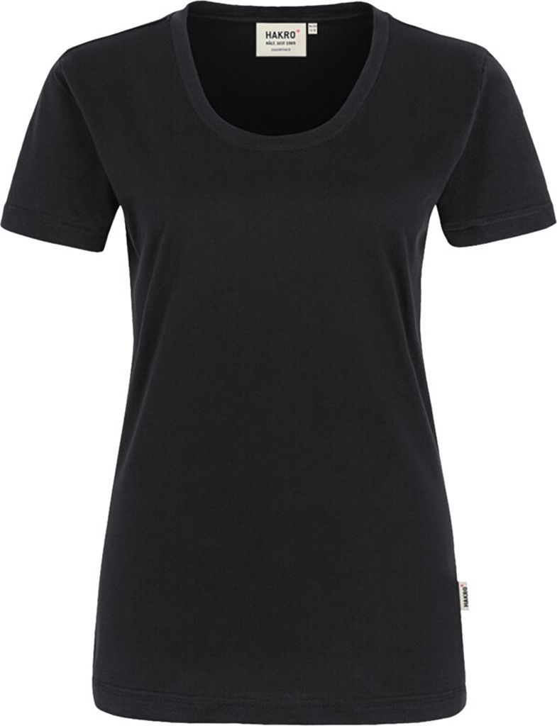 HAKRO Damen T-Shirt Classic 127, schwarz, 2XL