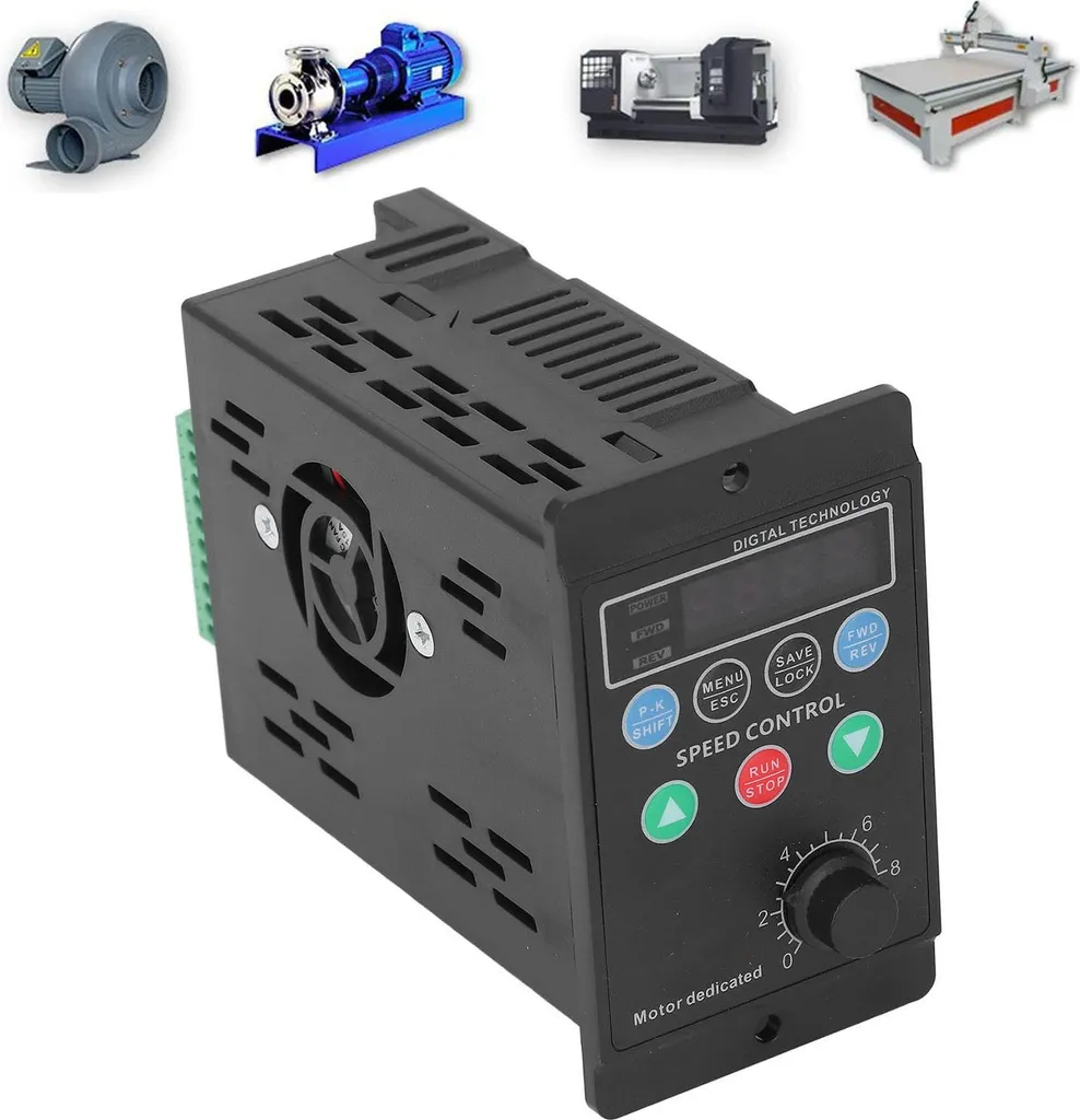 Onduleur Variateur de Vitesse 0.75kW Monophasé vers Triphasé - 11