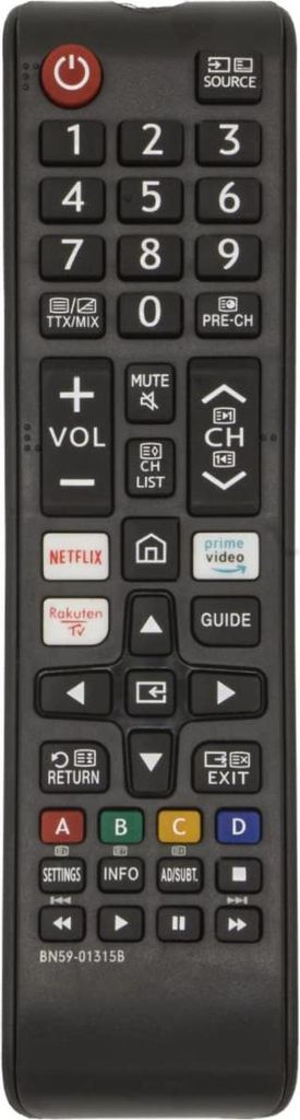 azurano BN59-01315B Universal Fernbedienung für 2018 - 2022 SAMSUNG UE Quantum Crystal QLED UHD 4K Smart TV Serien TU RU Q AU BU LS T UN QN, Direk...