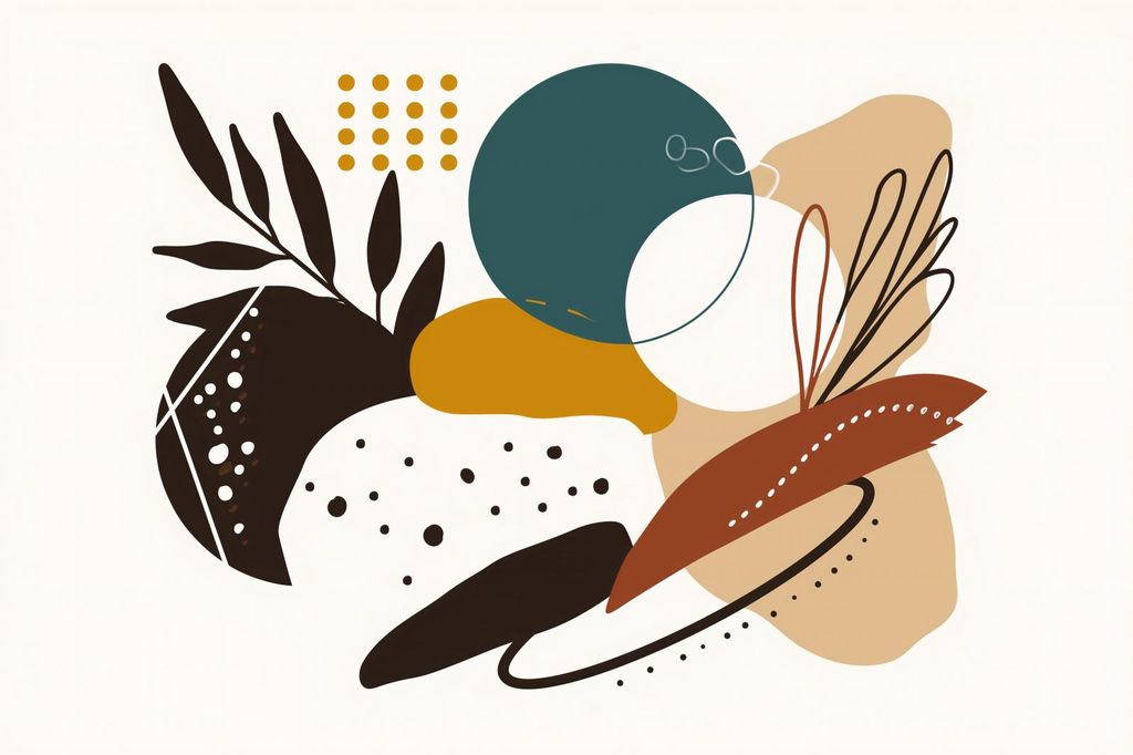 Plakat 60x40cm Blumen-Kaleidoskop