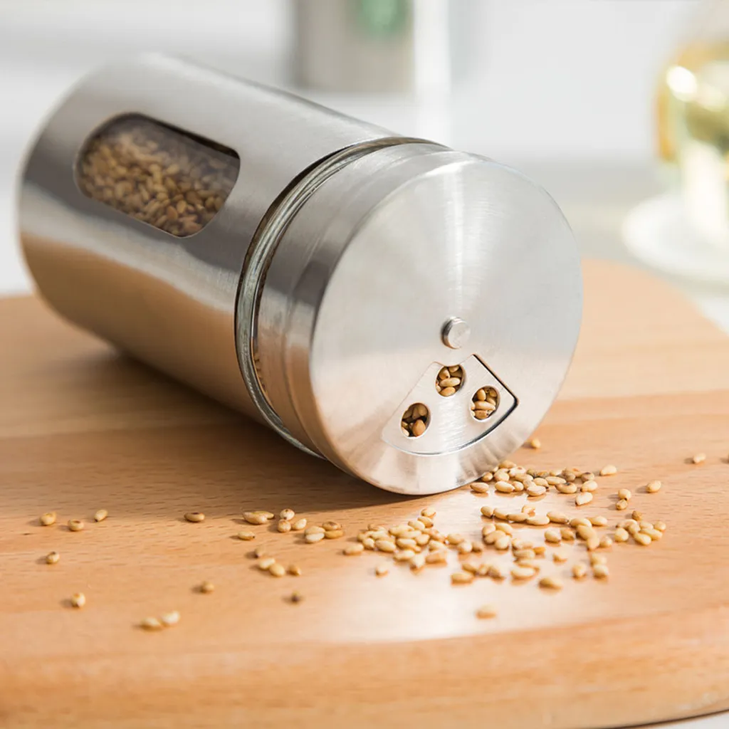 Yangbaga Set di 12 barattoli per spezie, 120 ml, in vetro, coperchio in bambù, con tappo a vite, contenitore per spezie con etichette e imbuto