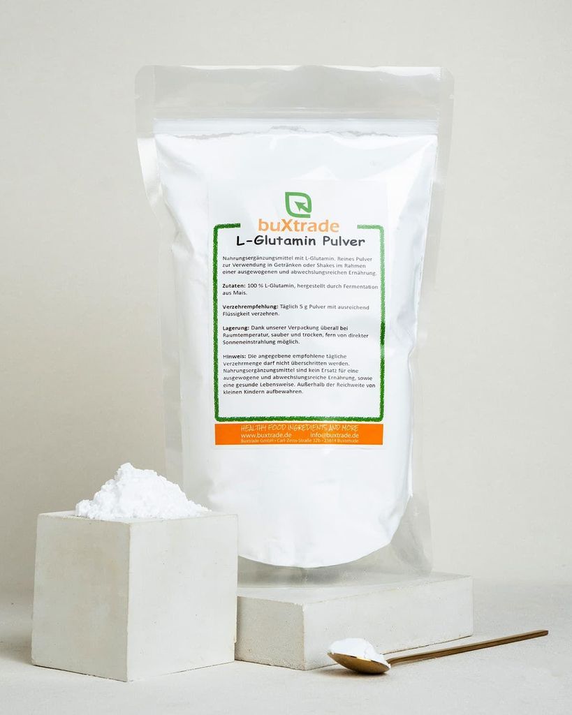 500 g L-Glutamin | Aminosäure Glutamine | Eiweiss | Produktbild 