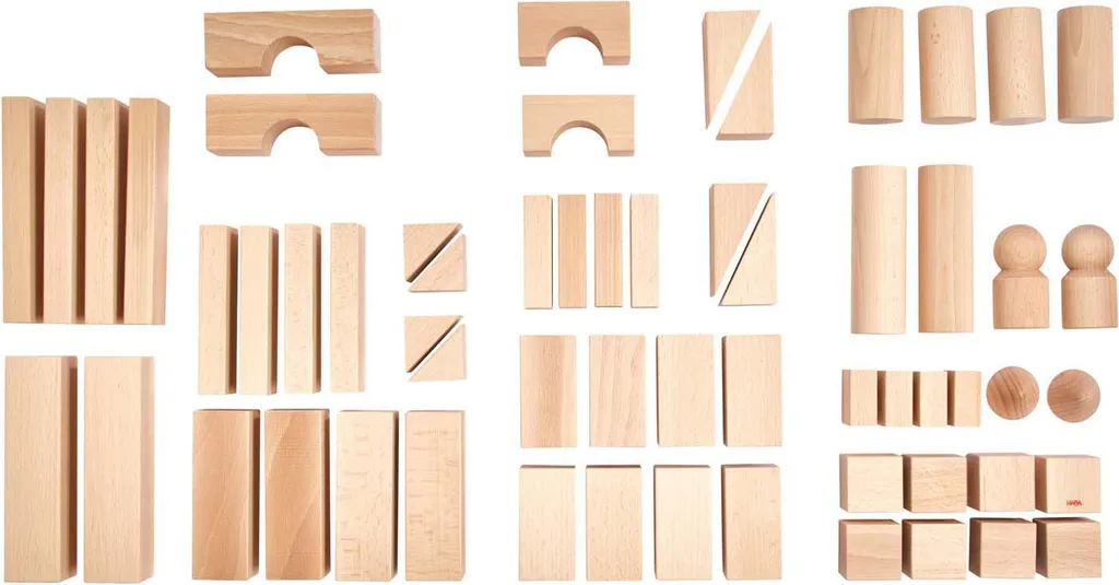 Jouet en bois sûr et durable : Haba My First Building Blocks Nature 16 pcs