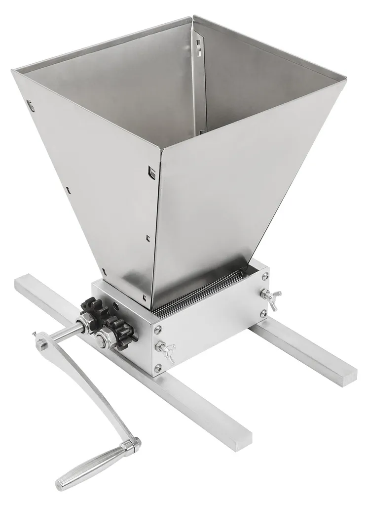 Moulin à céréales et à malt en argent manuel pour maïs et brassage