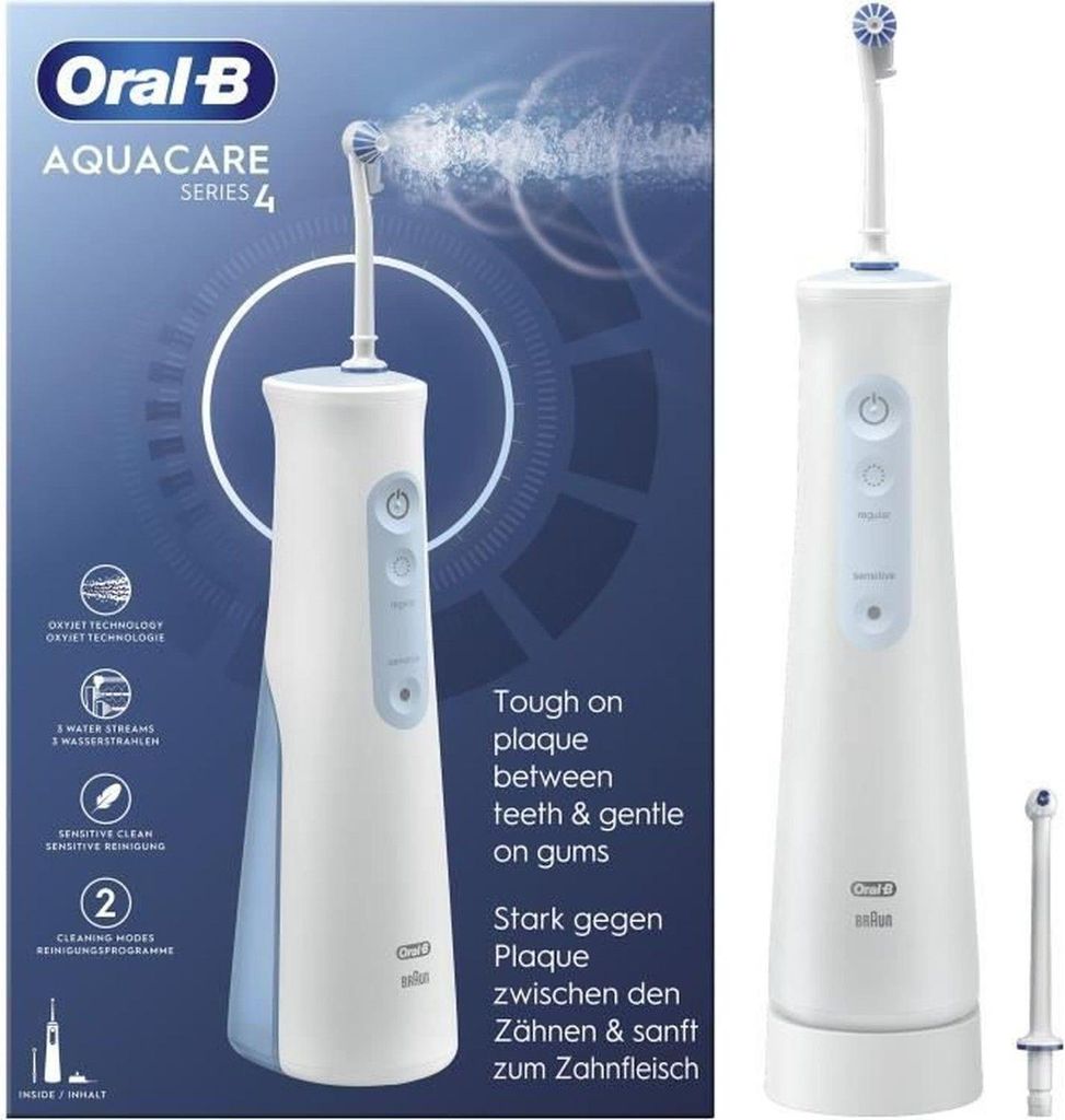 Oral-B AquaCare Series 4 Set Munddusche 2 Reinigungsstufen