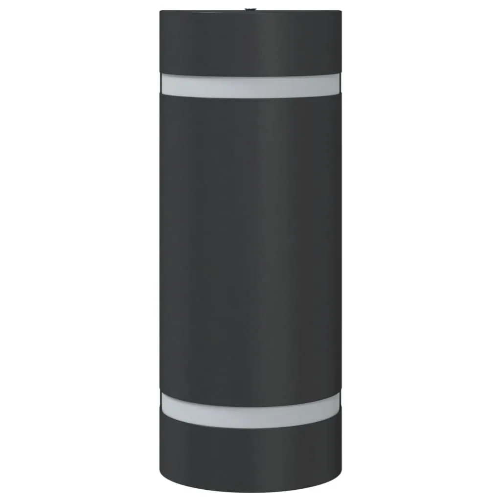 Applique Esterno Alluminio vidaXL Nero - Offerta Lampada Parete - 4
