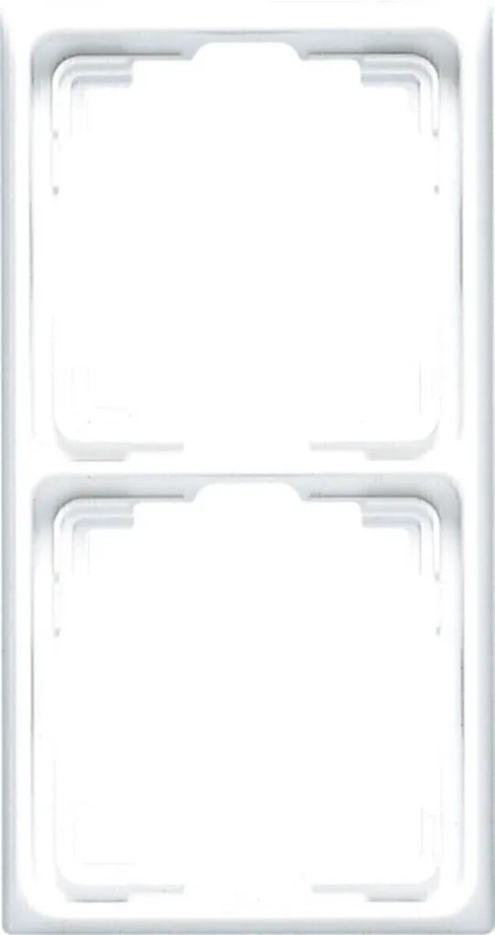 Cadre 2 postes Jung CD 582 K WW Robuste et Design Blanc Alpin CD582KWW