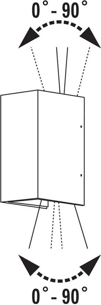 Applique Extérieure Anti-Éblouissement Anthracite à Faisceau Modulable - 16