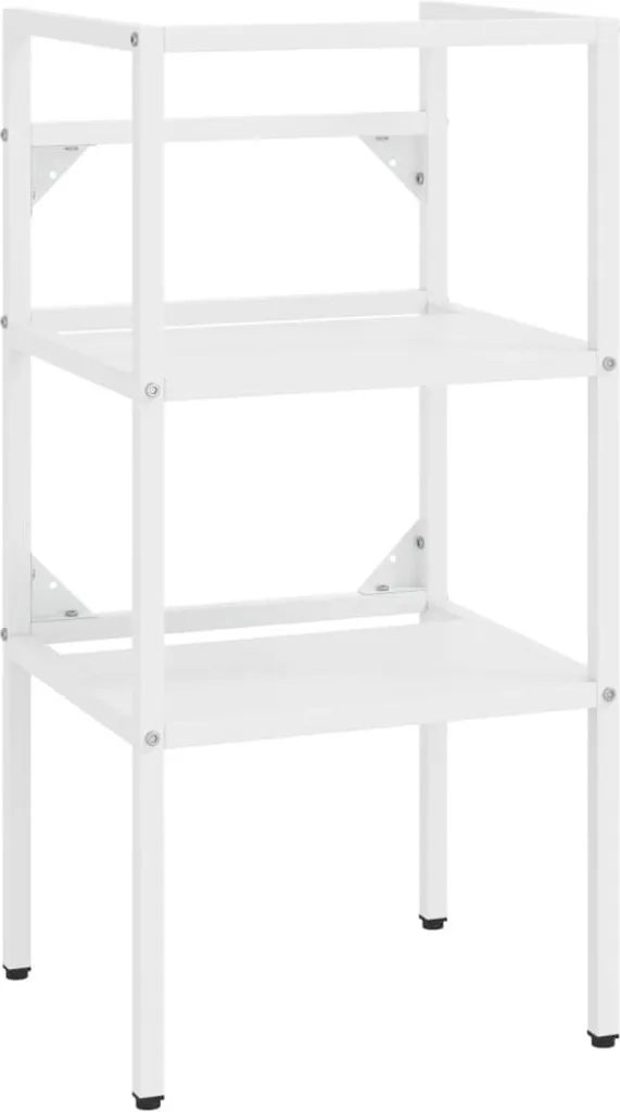 Telaio Lavabo Bagno Bianco 40x38x83 cm in Ferro - Offerta Online