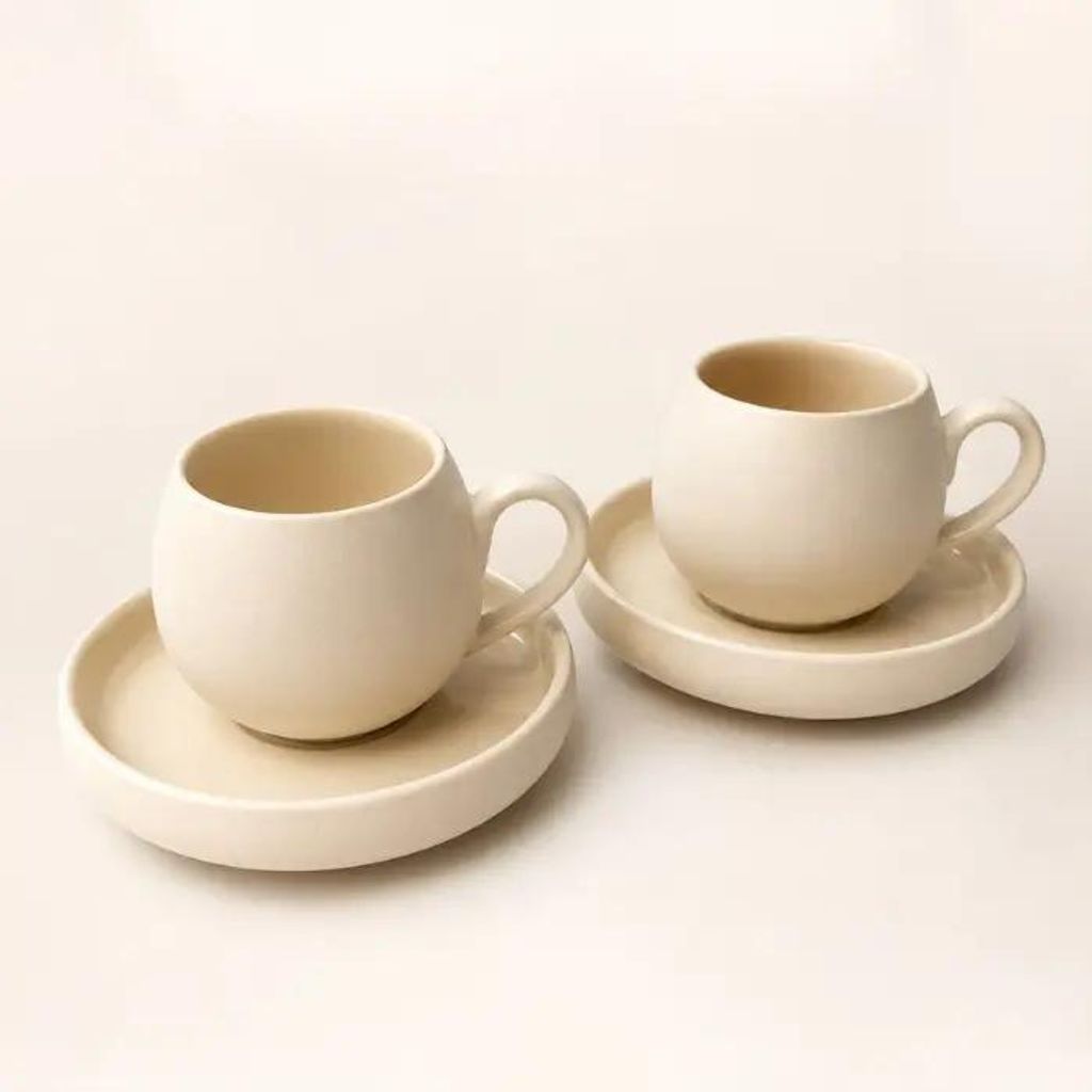 Set tasses espresso Nordic céramique 110 ml 12 pièces Image du produit 
