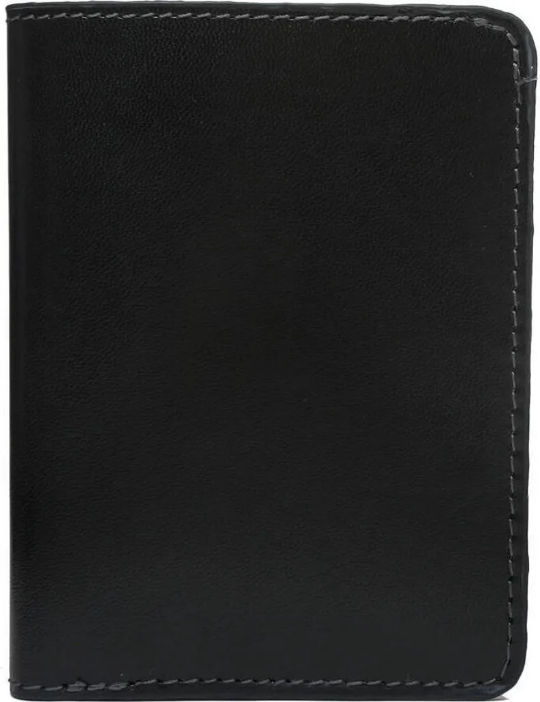 Portadocumenti Professionale Pelle Nera 9,5x12,5 | Sottile e Resistente