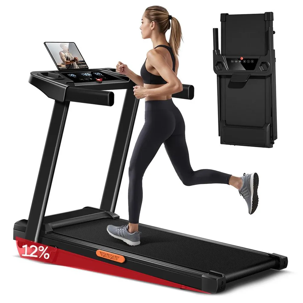 Tapis de course motorisé ultra plat pour appartement et fitness