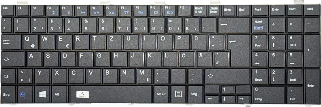 Clavier Noir QWERTZ Allemand - Haute Compatibilité Référence CP487051