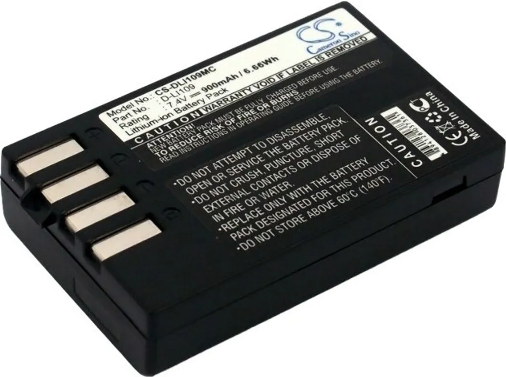 TECHTEK Batteria compatibile con [PENTAX] K-2, K-30, K-50, K-500, K-R, K-S1, K-S2, K2, K30, K50, K500, KS1, KS2 sostituisce D-LI109