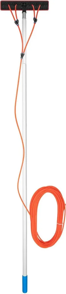 Kit nettoyeur véranda 7,4m - Perche à eau, brosse 3 en 1, raclette pro