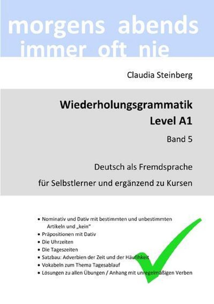 DaF - Wiederholungsgrammatik A1 - Band 5
