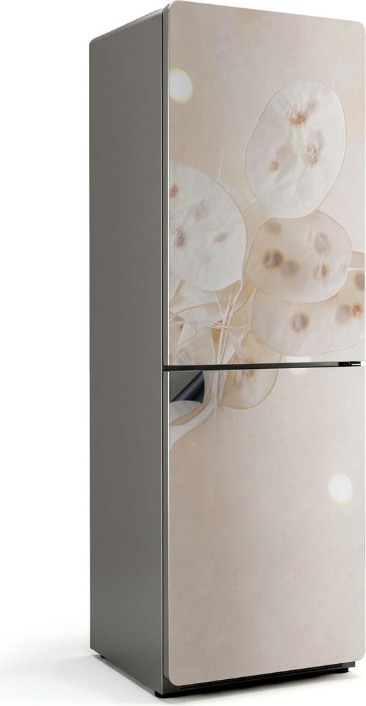 Zarte Blätter mit Samen – Magnetische Kühlschrank Abdeckung – Dekorfolie magnetisch Küche – Kühlschrank Magnet Deko – selbstklebende Ma...