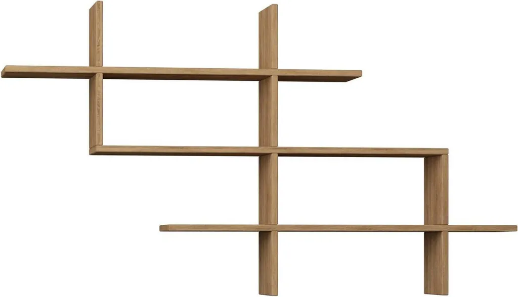 Étagère Aieta 150 cm en Bois Chêne Marron Finition Mat Haute Résistance