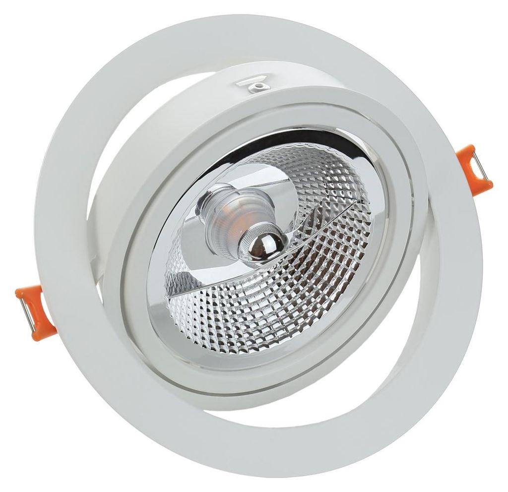 Spectrum Einbauleuchte MDD MAXI Weiß rund Ø17cm schwenkbar Produktbild 
