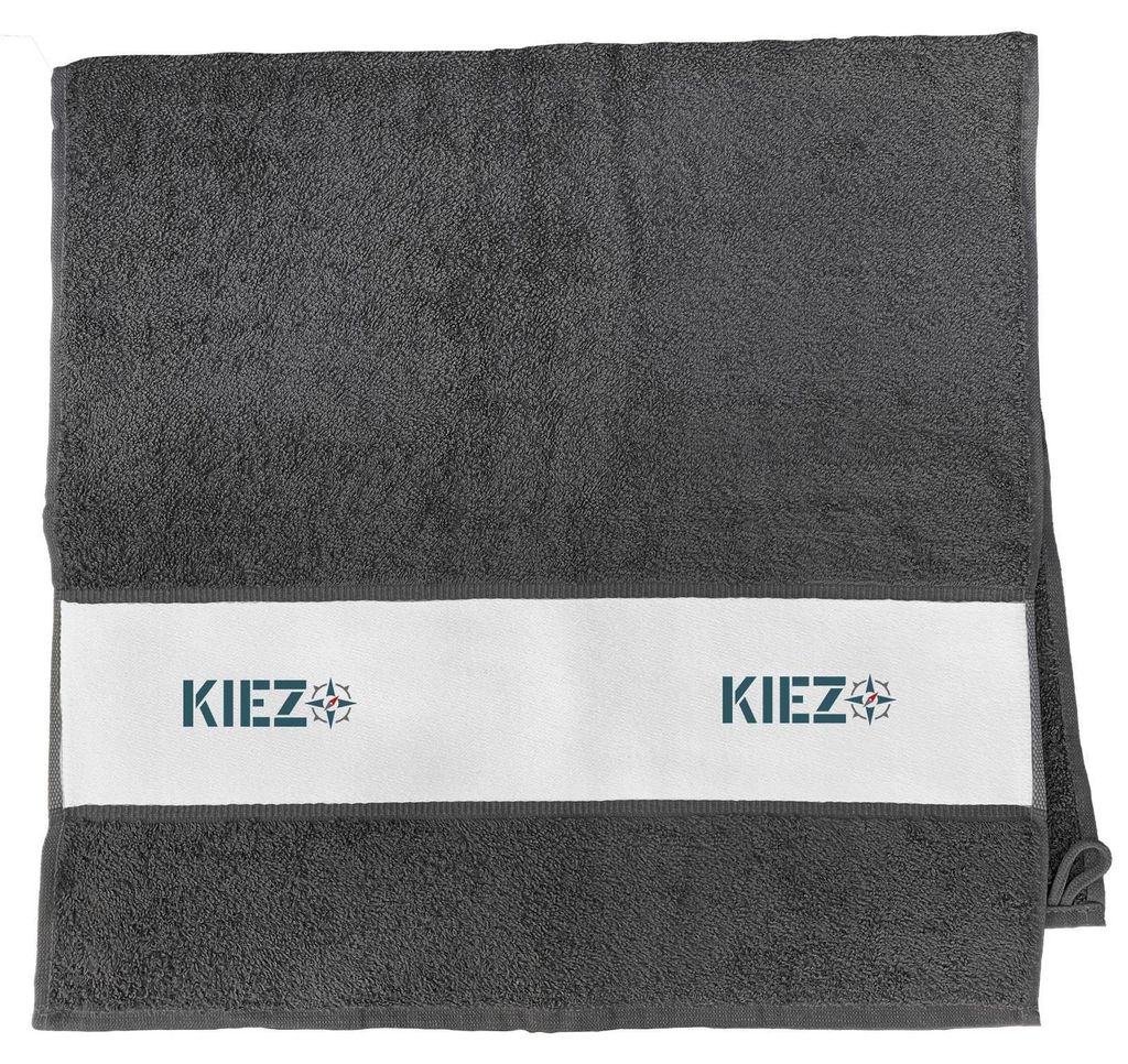 Huuraa Handtuch Kiez Kompass 50x100cm Graphite Baumwolle Handtuch Geschenkidee