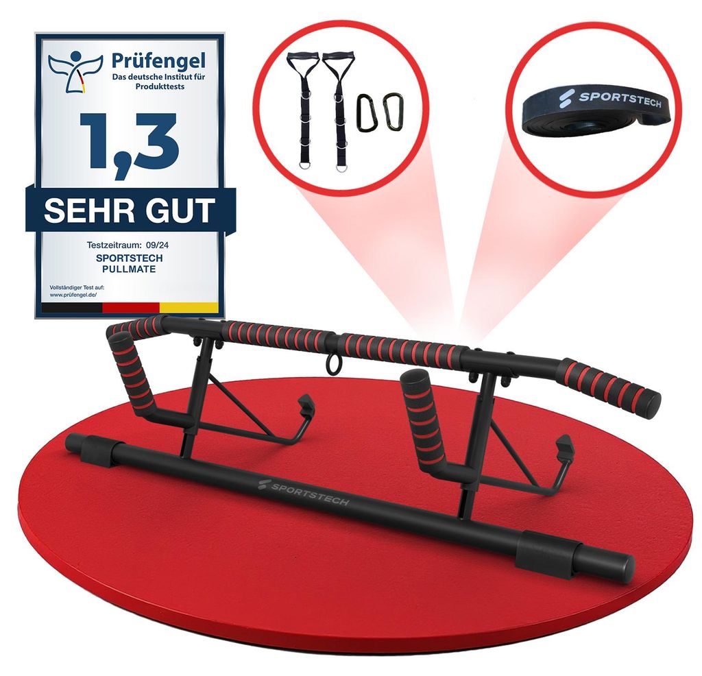 Pullmate Klimmzugstange – Türrahmen – rutschfest – 200 kg – Produktbild 