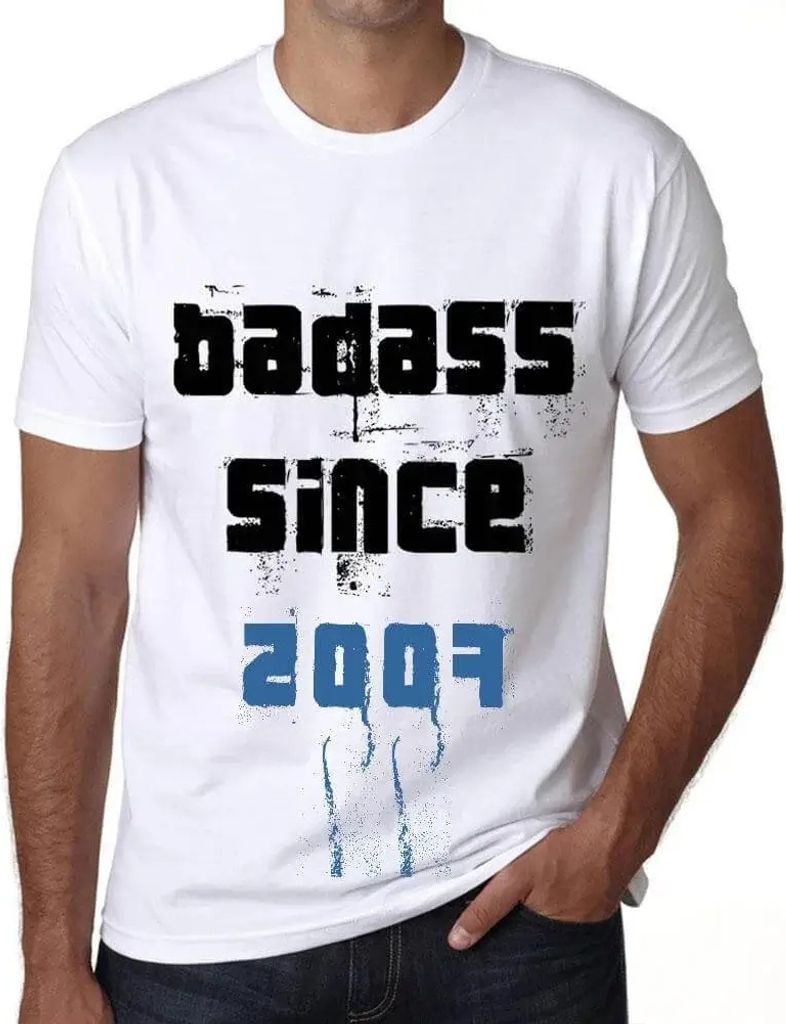 Herren Grafik T-Shirt Knallhart seit 2007 – Badass Since 2007 – Geschenk 17. Geburtstag Jahrestag 17 Jahre Jubiläum 17 Jährige Mann Jahrgang ...
