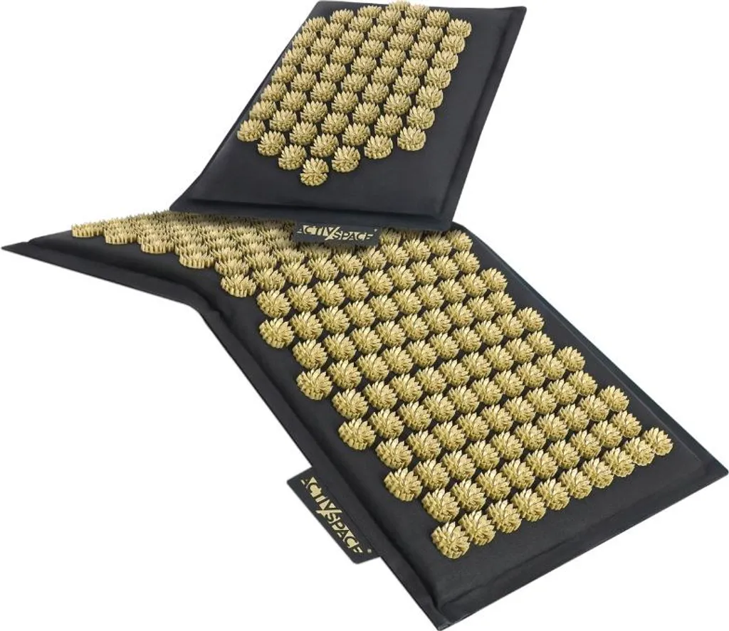 Tapis d'acupression Coconut ECO - GOLD set complet avec coussin de tête