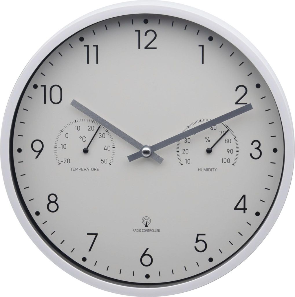 Design Funk-Wanduhr mit Kunststoffgehäuse 250 mm Produktbild 