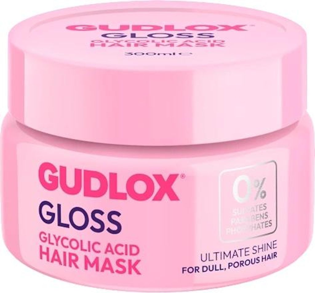 GUDLOX Gloss Glykolsäure-Glanz-Haarmaske 300 ml