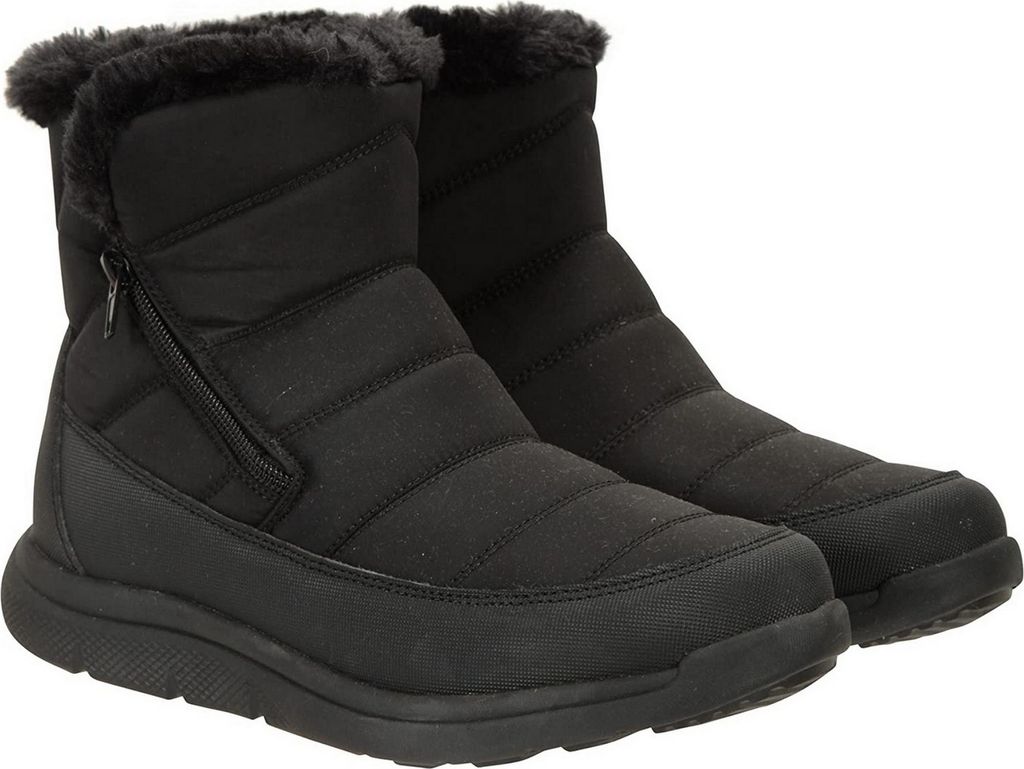 Mountain Warehouse - Damen Schneestiefel "Boston", Mit Vlies gefüttert MW3767 (40 EU) (Schwarz)