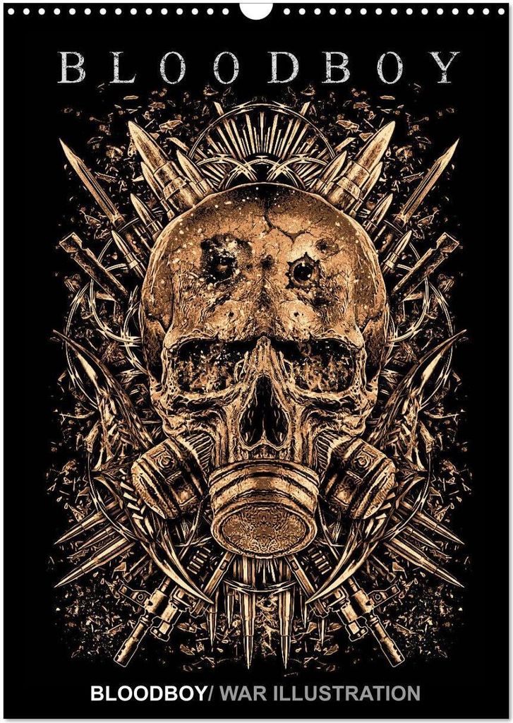 BLOODBOY/WAR ILLUSTRATION (Wandkalender 2026 DIN A3 hoch), CALVENDO Monatskalender