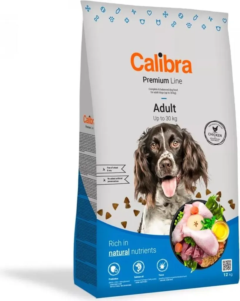 Calibra Dog Premium Line Adult Croquettes Chien 12kg + 2kg Offerts