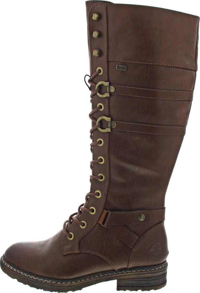 Rieker Damen Schnürstiefel in Braun, Größe 37