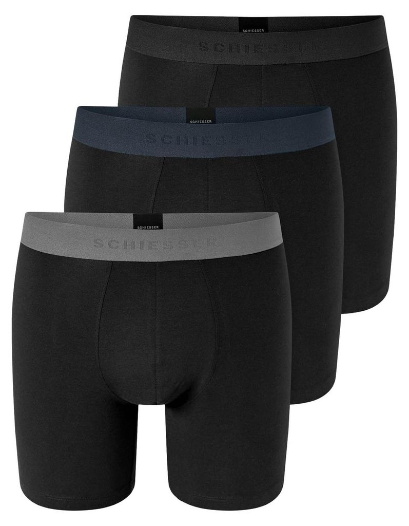 Schiesser Herren 3PACK Long-Shorts sortiert 1 Produktbild 