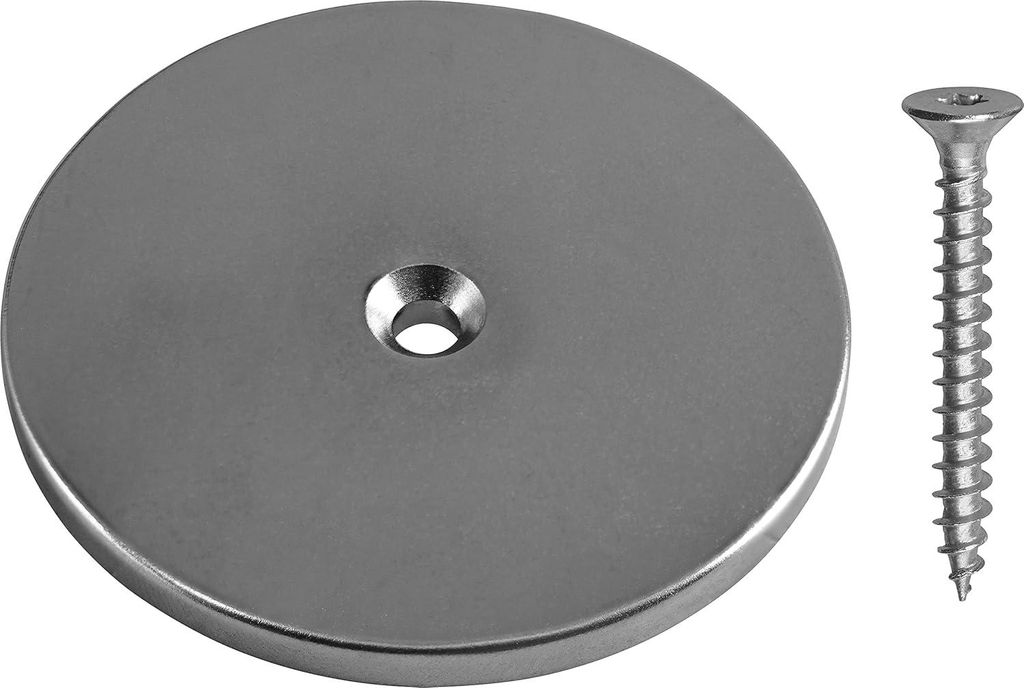 Neodymium Scheibenmagnet Ø 50 mm - Extra starker Magnet für Haushalt und Werkstatt - 14 kg Haftkraft