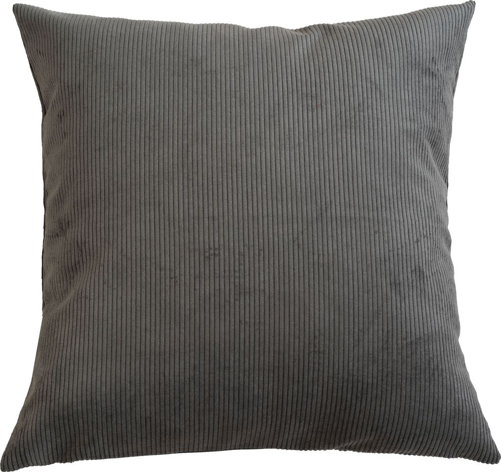 Kissenhülle - Anthrazit - Polyester - 50 x 50 cm - mit Reißverschluss