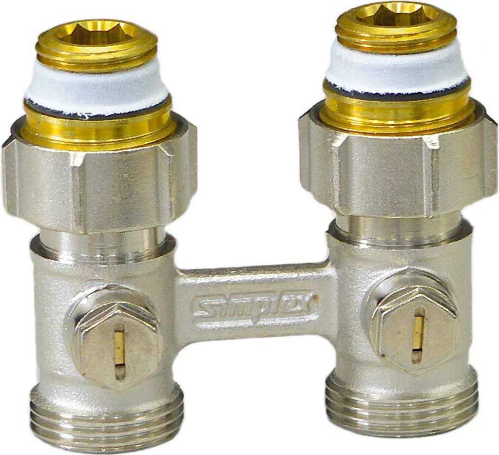Raccord de chauffage Simplex G3/4 pour installation bitube efficace - 2