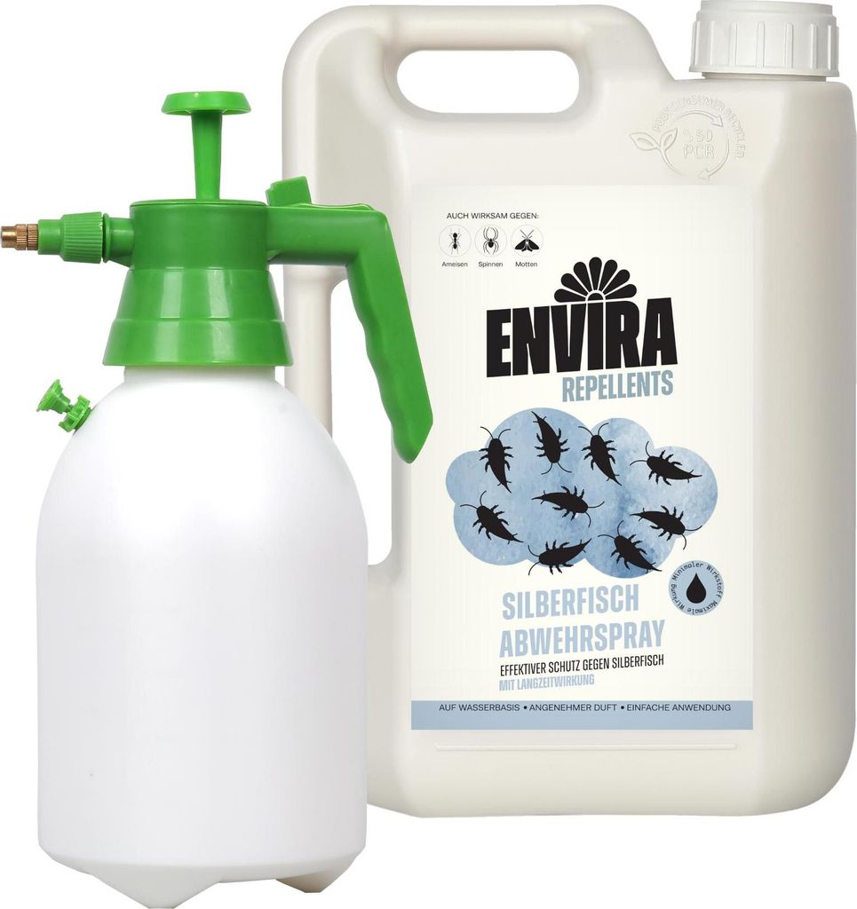 Envira Silberfisch Abwehrspray 2L mit Drucksprüher