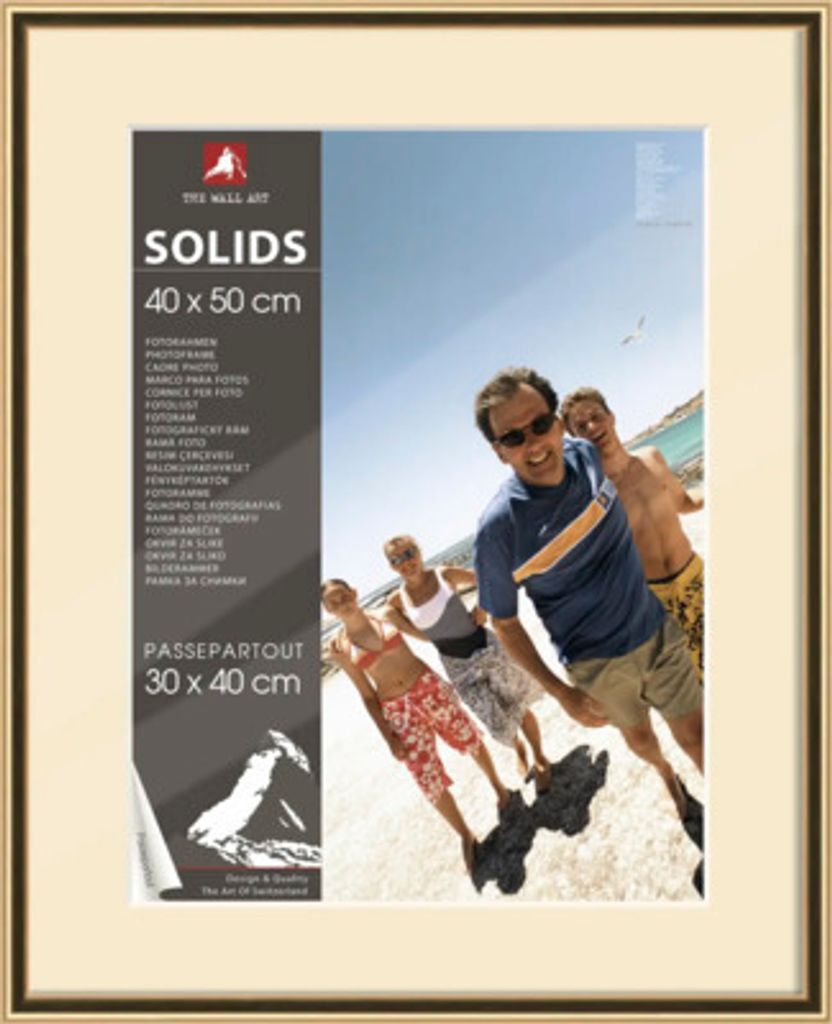 Bilderrahmen Kunststoff gold 40x50 cm Produktbild 