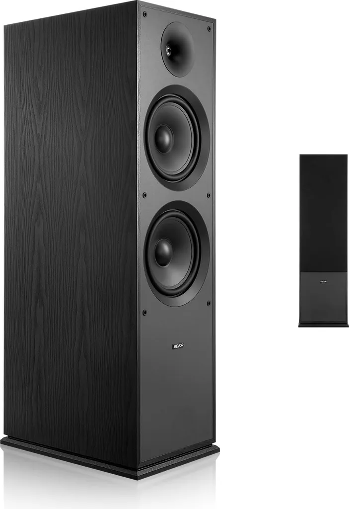 Enceinte colonne Hi-Fi 600W double woofer 8 pouces pour audio domestique