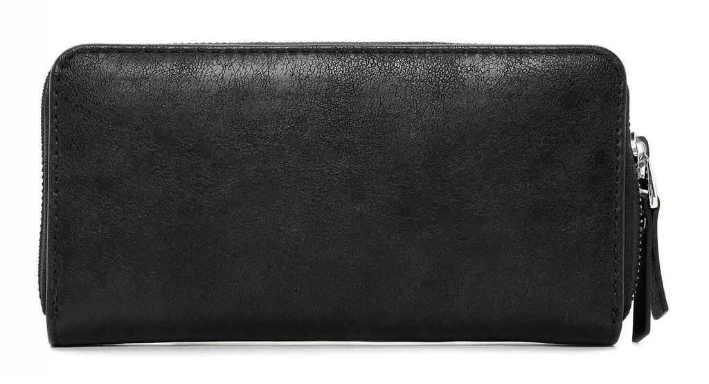 Compagnon SURI FREY Ally Noir en Cuir Synthétique Zip Around Wallet