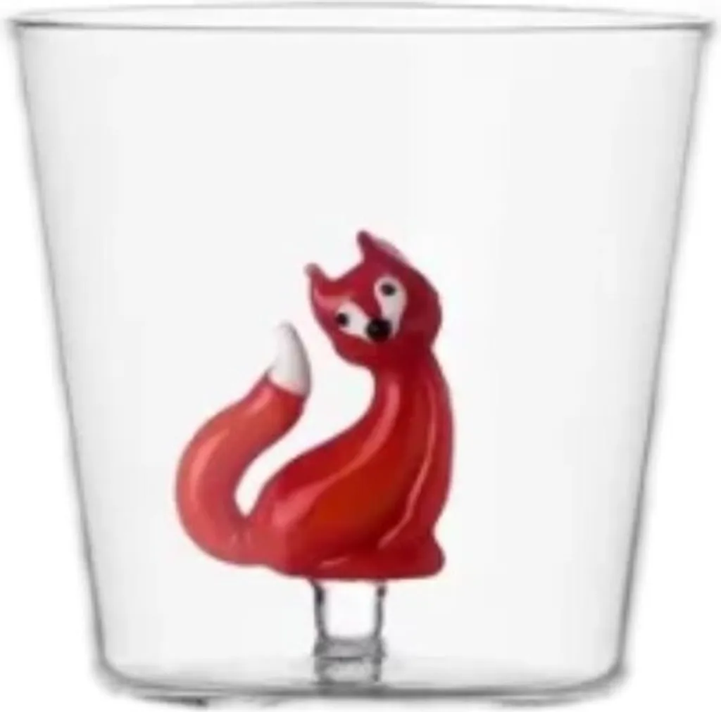 ICHENDORF MILANO Set di 2 bicchieri Woodland Tales - Volpe arancione