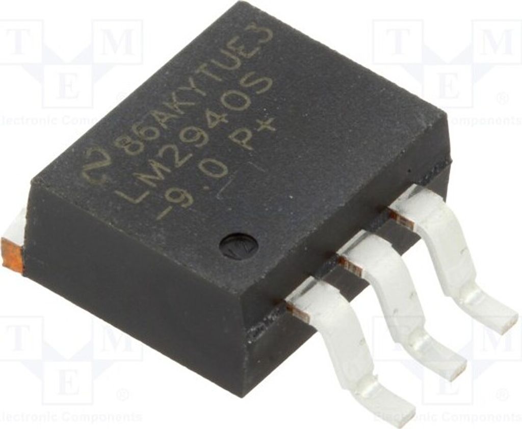 1x IC: Spannungsstabilisator 1A ,geregelt(nein) 9V TO263-3 LM2940S-9.0/NOPB Unger